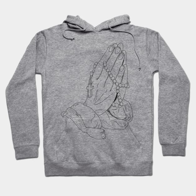 Praying hands- Believe Hoodie by Jamfuku